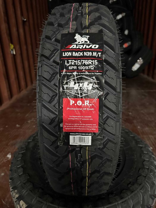 Нови джипови гуми ARIVO LION BACK N39 M/T LT215/75R15 100/97Q НОВ DOT