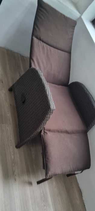 Fotoliu recliner imitatie ratan