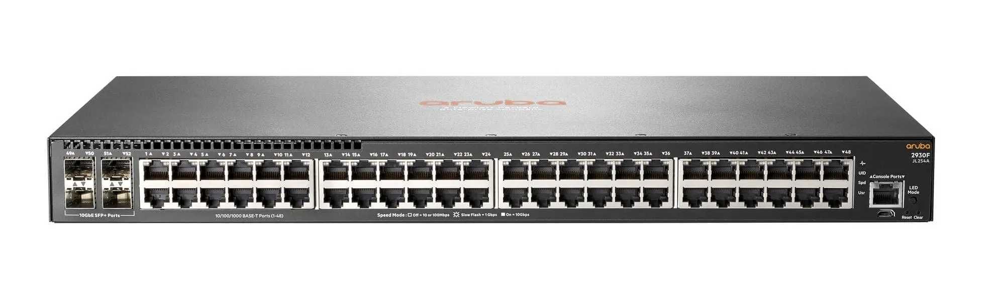Управляеймый свитч HPE Aruba 2930F 48 PoE порта +740W