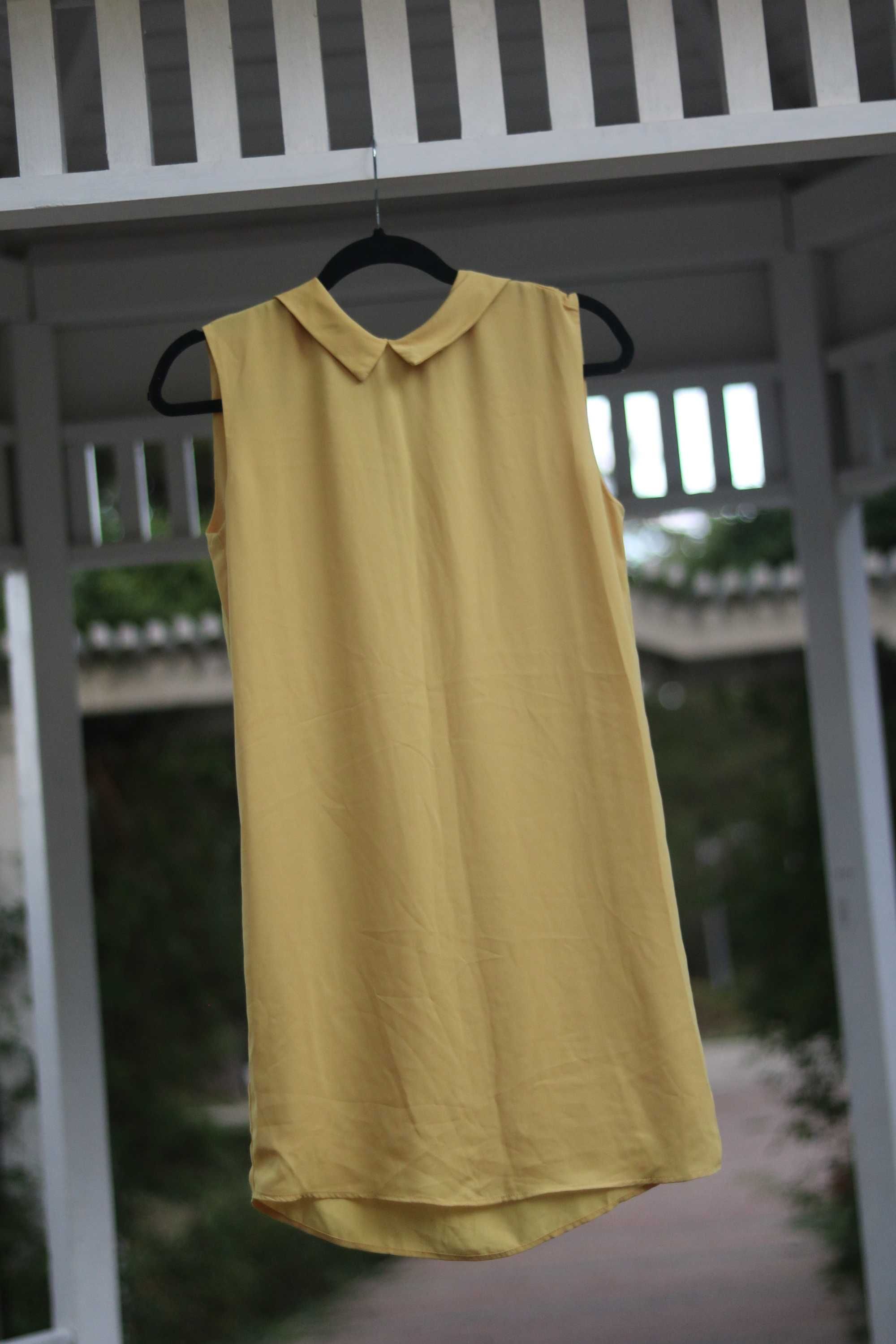 жълта рокля, туника, риза 36 р.р. Mango