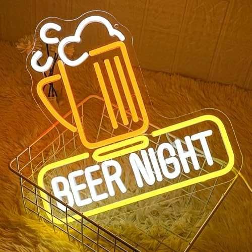 Нова Неонова LED табела Beer за бар, стена, мъжка стая 33x32 см знак