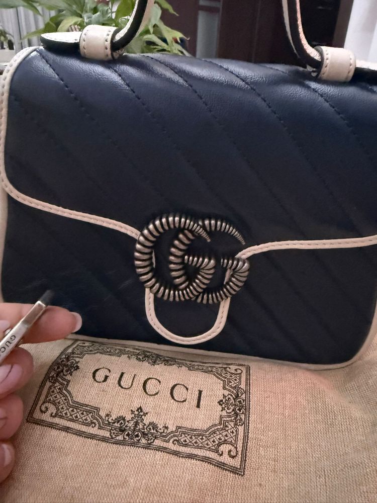 Gucci marmont mini bag 100%