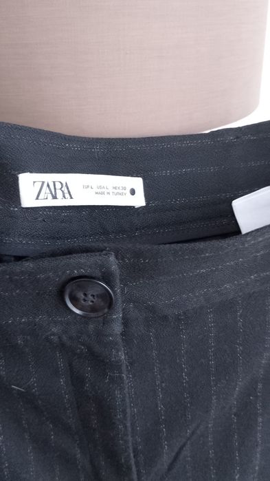 Pantaloni dama, din stofa, Zara, măsură L, noi, fara eticheta