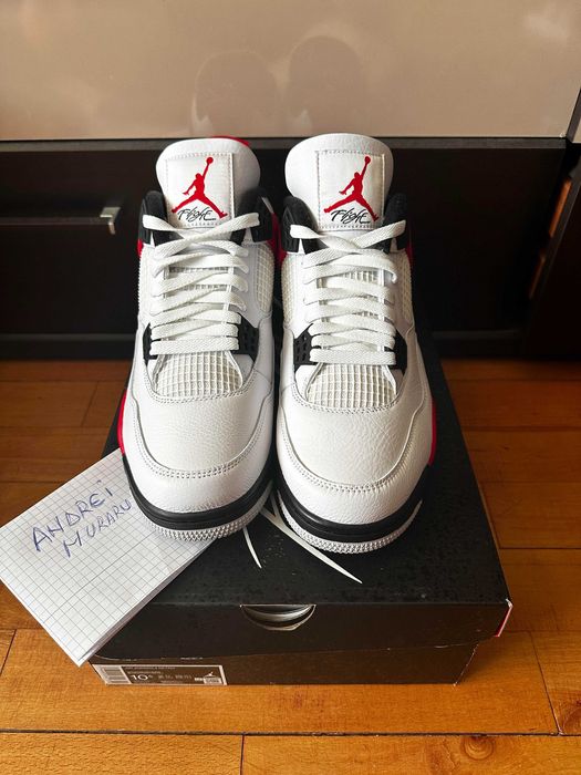 Jordan 4 Red Cement - 44.5 EUR