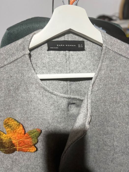 Set Zara jachetă oversize și pantaloni largi merg m ( talie 38)