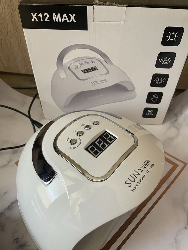 Професионална лампа за маникюр Sun X12 MAX