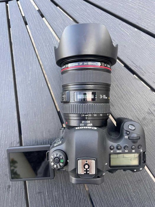 CANON 6D MARK II + obiectiv CANON ZOOM 24-105 + geanta