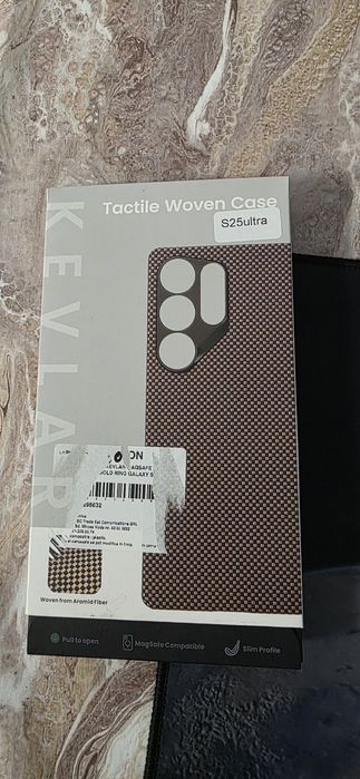 Husa kevlar fibra de carbon Magsafe S25 Ultra