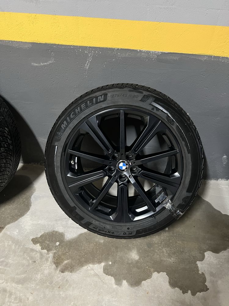 Original BMW X5 X6 jante de iarnă 20 inch G05 G06 styling negru mat