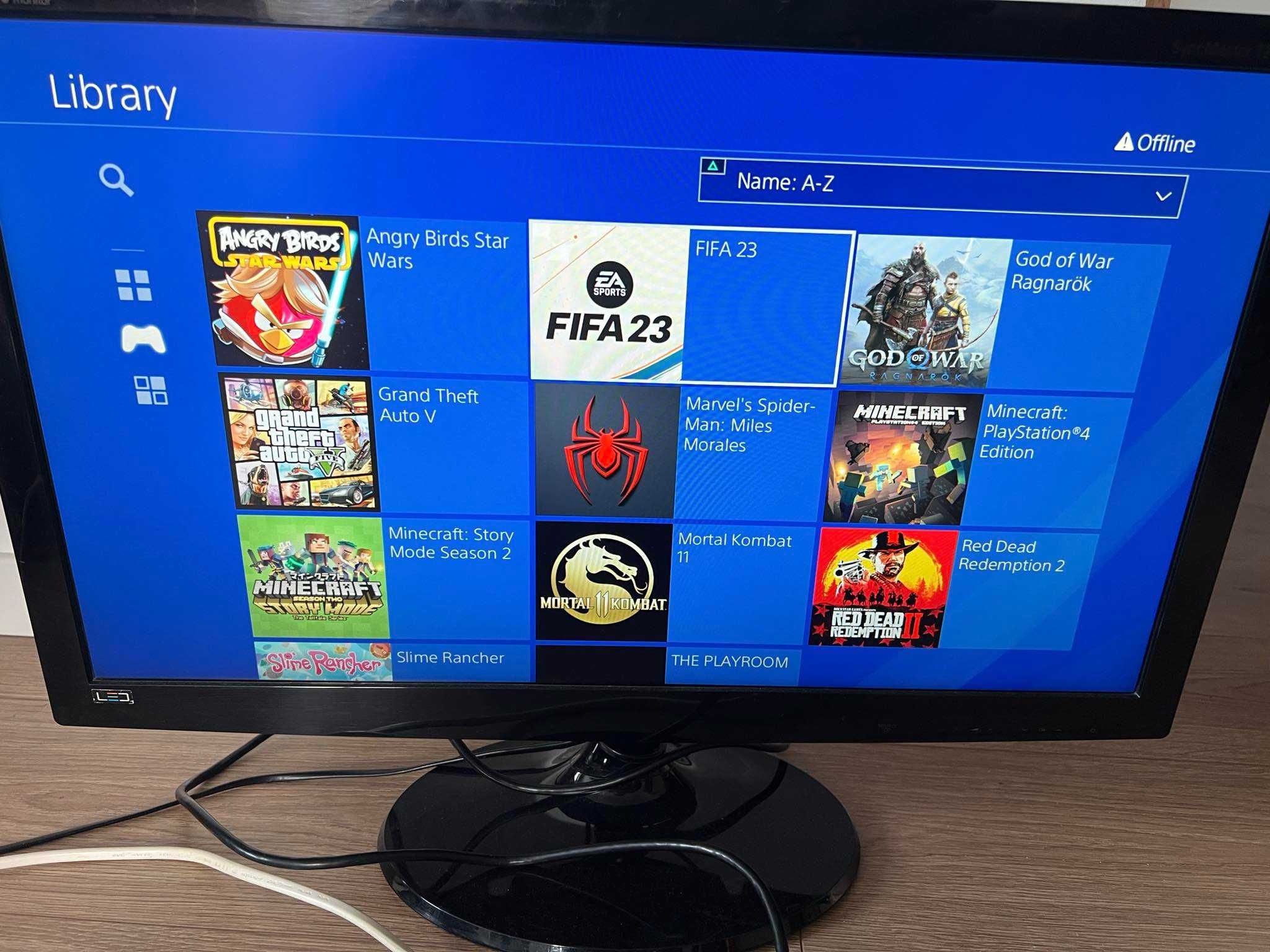 Playstation 4 PS4 SLIM modat 9.00 11jocuri instalate GTA5,FIFA,NFS,etc