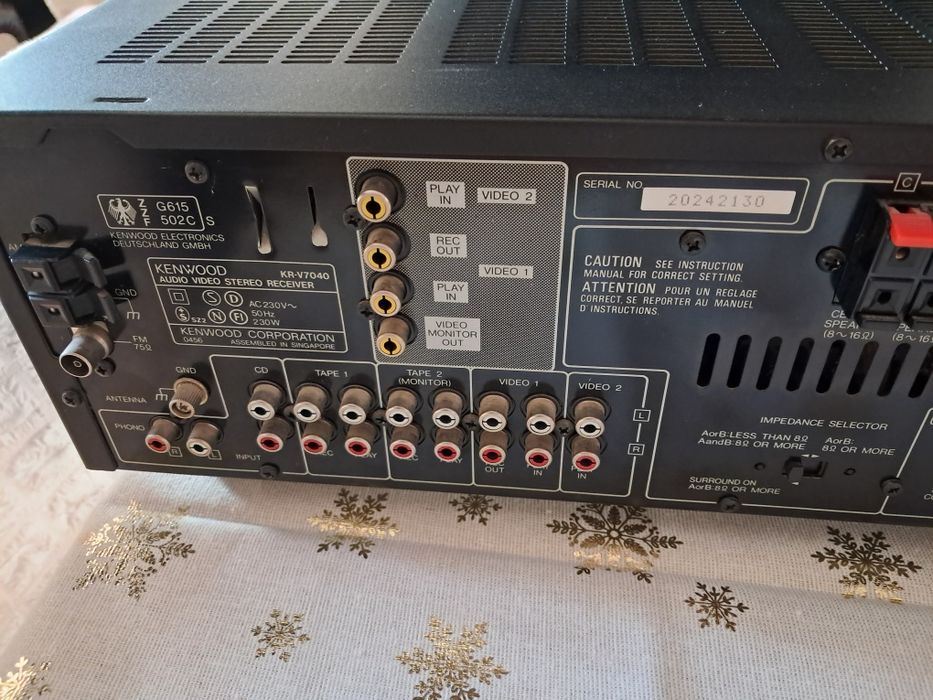 Ресивър Kenwood KR V-70 40 и Каса Sony SA W-10