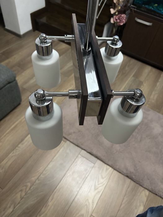 Vand lustra living 4 becuri si plafoniera
