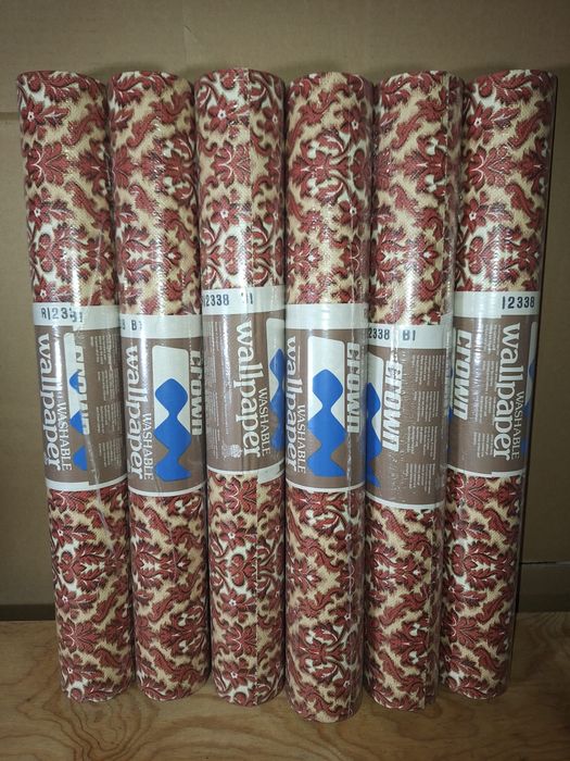 Set 6 role Tapet vintage lavabil Crown,Made in England