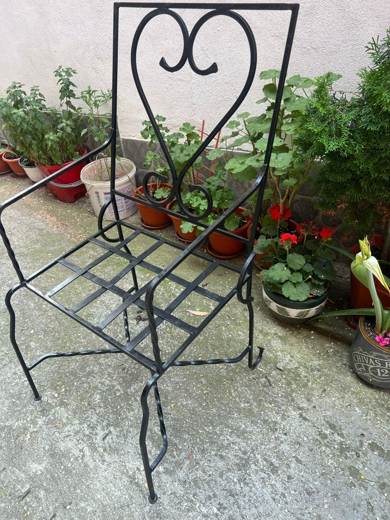 Scaune fier forjat (grădină)