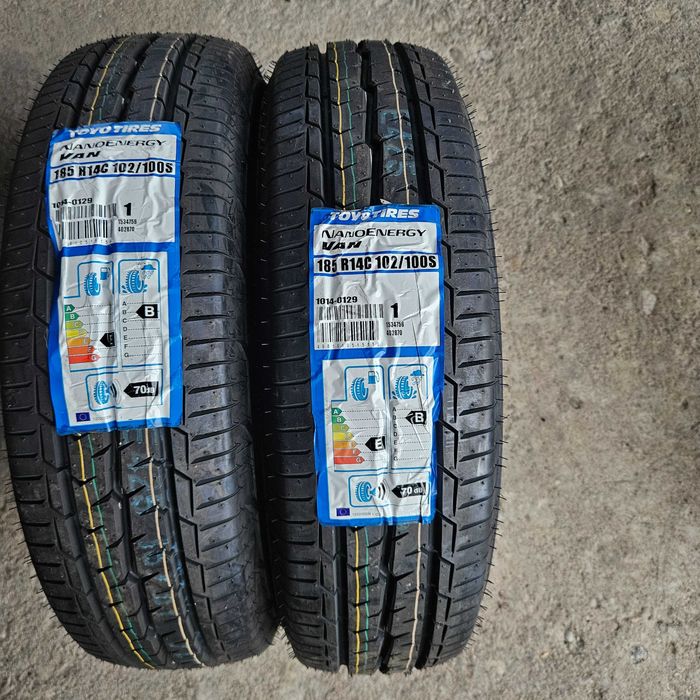 2 Нови бусови летни гуми 185R14C Toyo NanoEnergyVAN 102/100S 8PR Japan