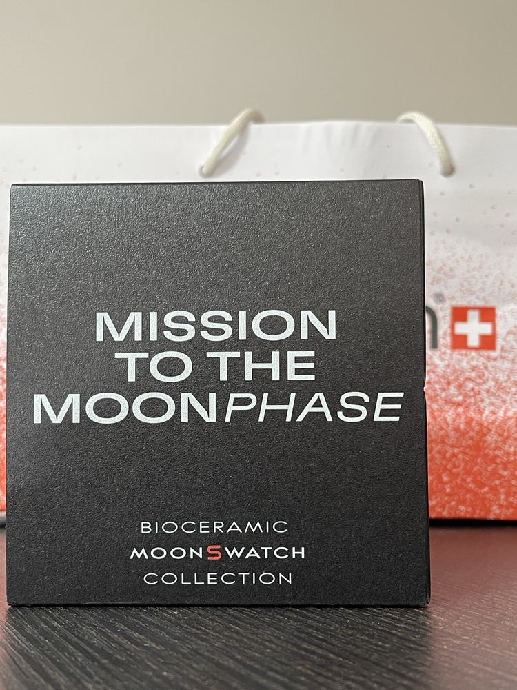 Ceas omega moonswatch editie limitata moonphase negru