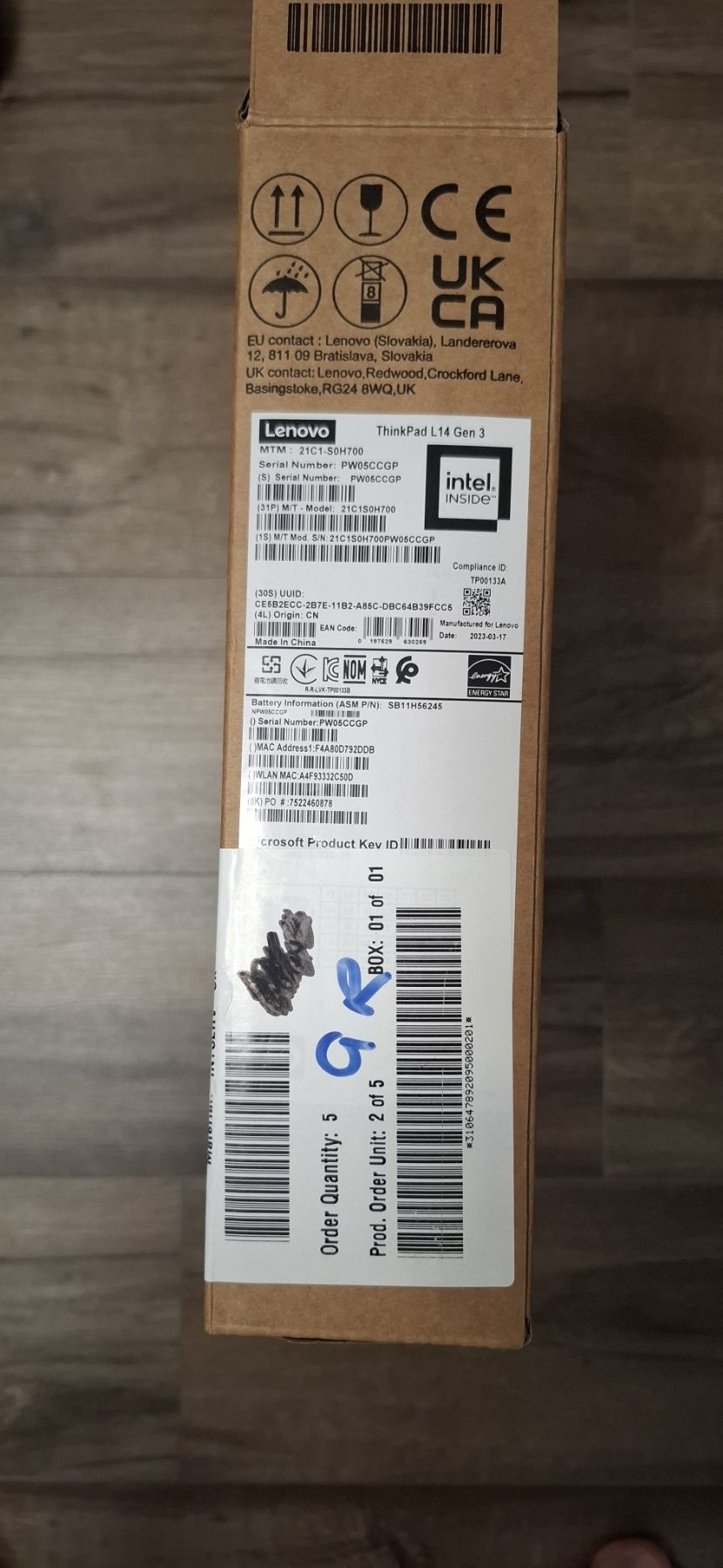 Lenovo ThinkPad L14 |  i7-1255U | 16GB RAM | 512 GB SSD | Чисто Нов |