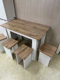 Акция кухонный набор стол 4 стулья табуретки