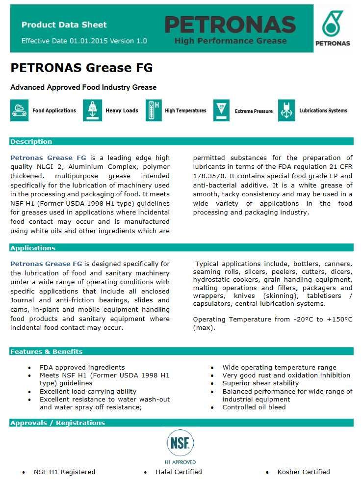 vaselina pentru industria alimentara cu aditivi antibacterieni NSF