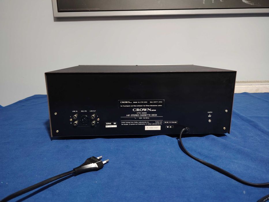 CROWN CTD-2200 HiFi Stereo Cassette Deck