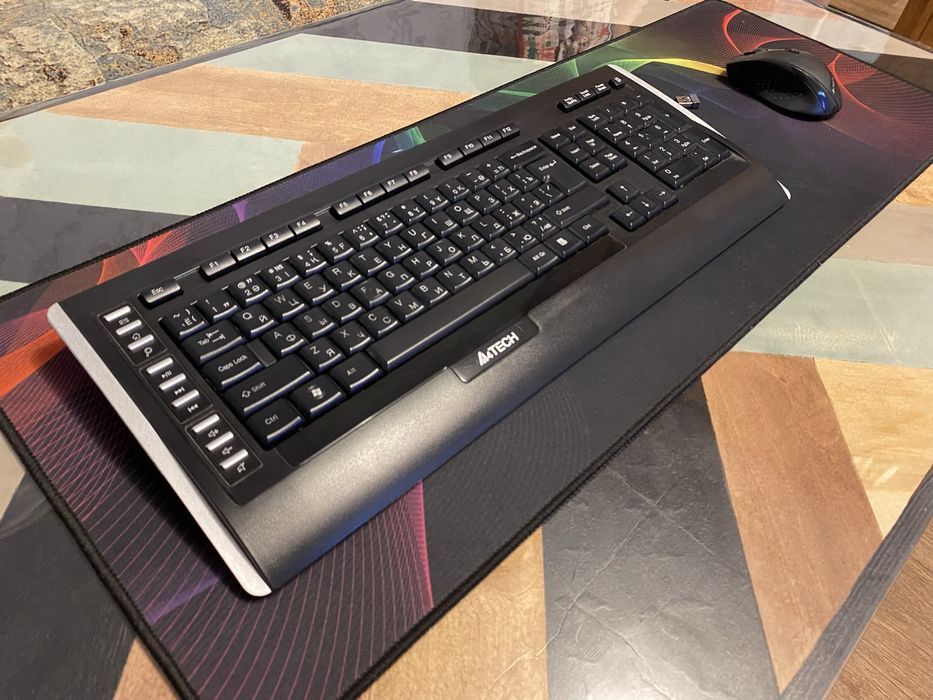 Клавиатура+мышь беспроводная A4Tech 9300F черный