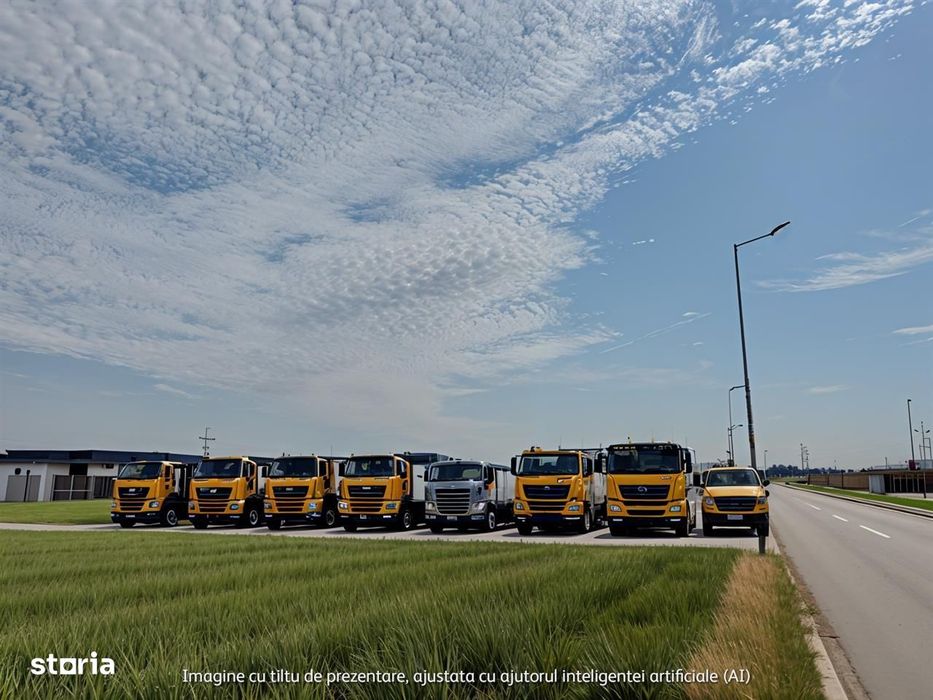 Teren industrial de inchiriat pentru parcare  langa Centura  Domnesti