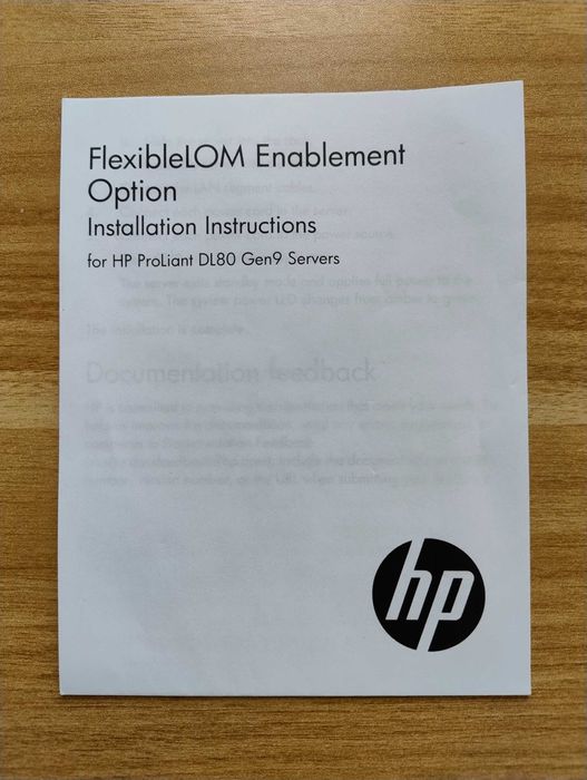HP DL80 Gen9 4-port Gigabit 366FLR with FlexibleLOM Enablement Kit