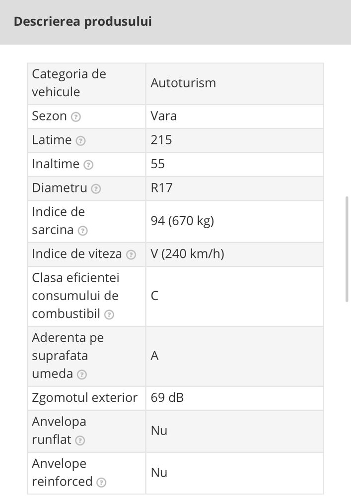 Anvelope Vara Michelin Primacy 3st  215/55/R17 94v