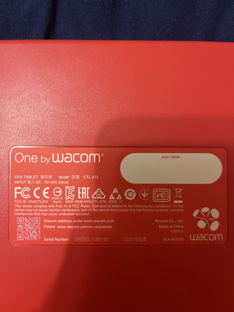 One by wacom Таблет