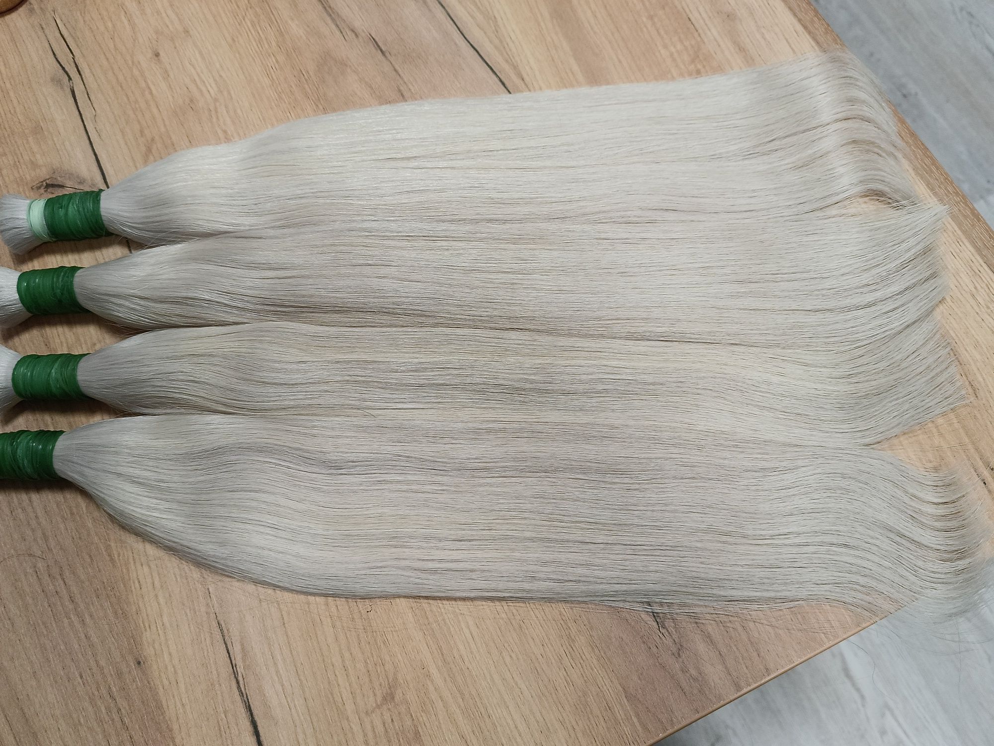Натуральные волосы блонд 40-45см