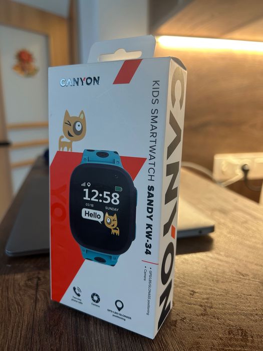 Детски смарт часовник Canyon Sandy KW-34 (SIM/GPS/Camera)