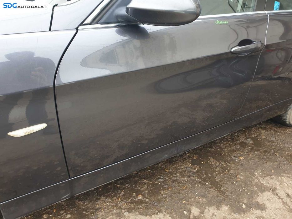 Portiera Portiere Usa Usi Stanga Fata Dezechipata BMW Seria 3 E90 E91 2004 - 2011 Culoare A22/7 Sparkling Graphite M [C3446]