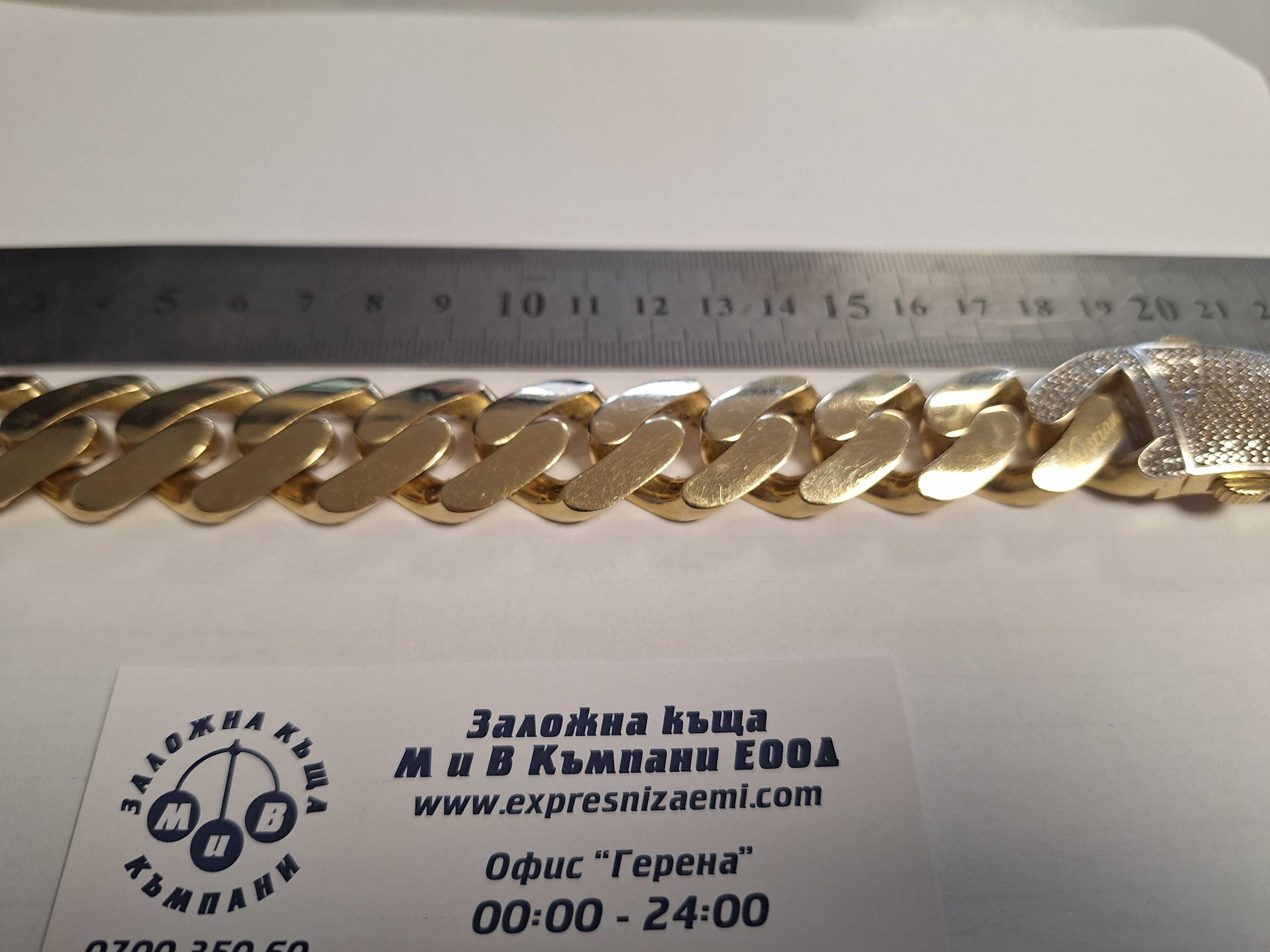 Уникална масивна мъжка златна гривна - 51,84 гр.