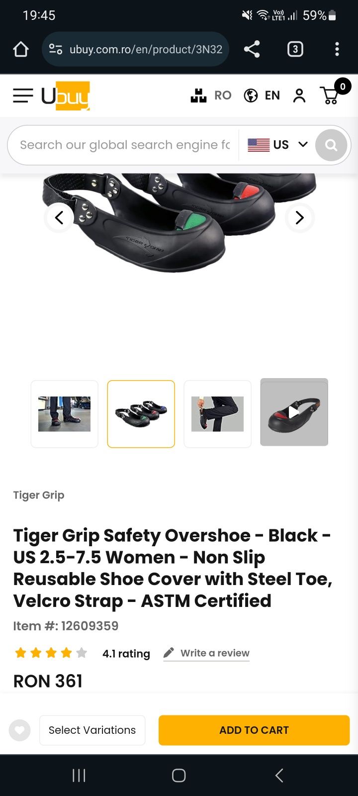 (Bocanci) Bombeu vizitatori Tiger Grip  vand/schimb