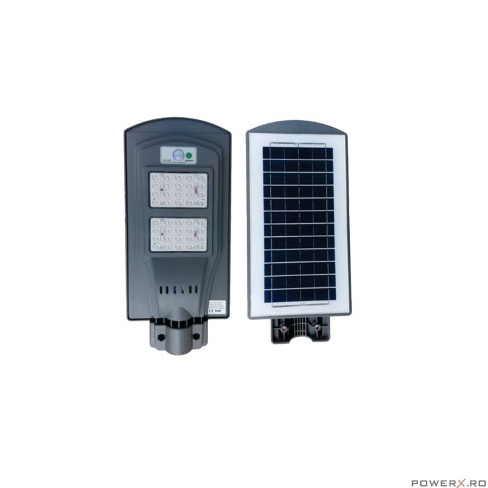 Lampa, proiector 40W, cu incarcare solara, cu lupa, Led