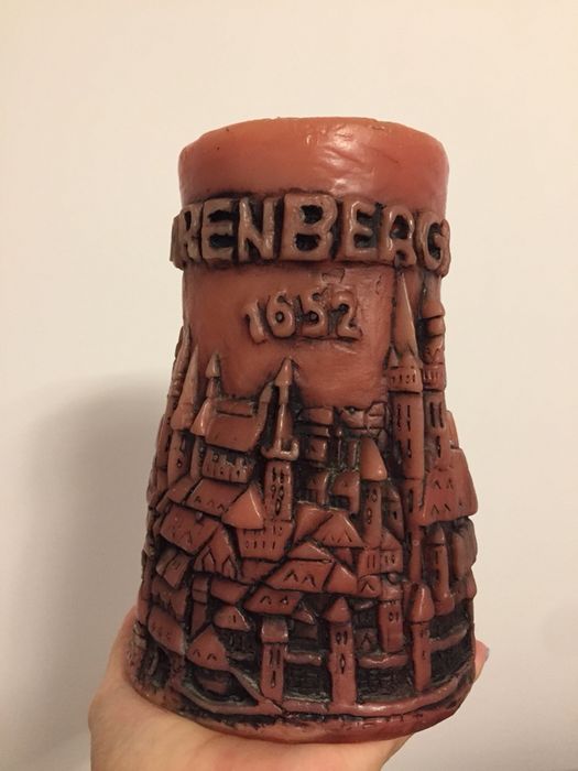 Lumânare vintage “Nurenberg 1640”, din anii 1980