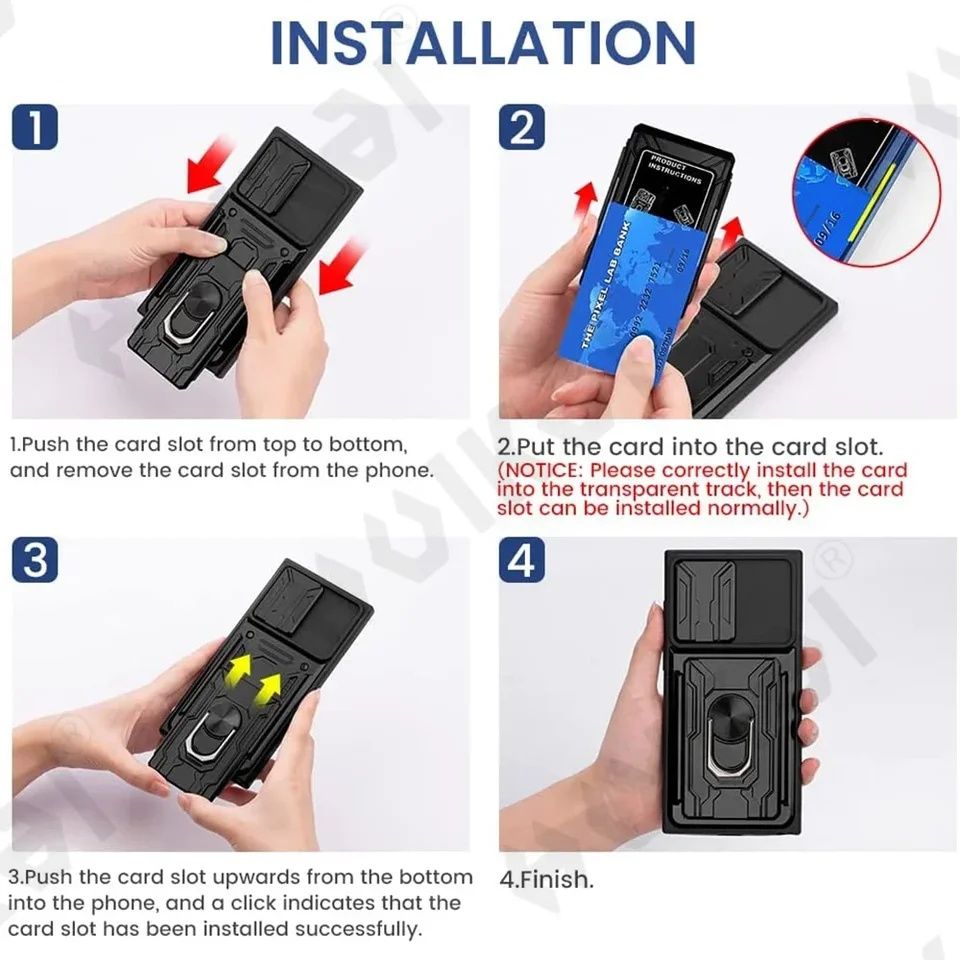Samsung Galaxy S25 Ultra S24 Ultra S24 / CARD SLOT Удароустойчив кейс