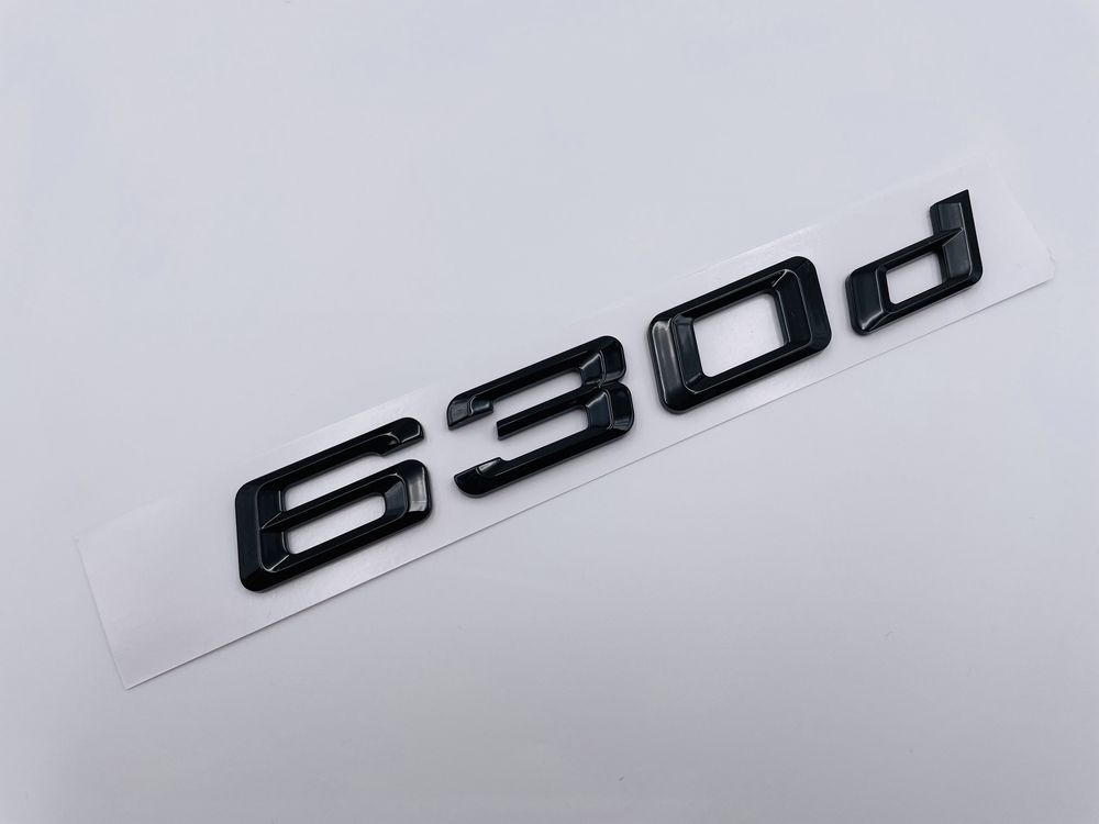 Emblema BMW Motorizare Seria 6 diesel negru