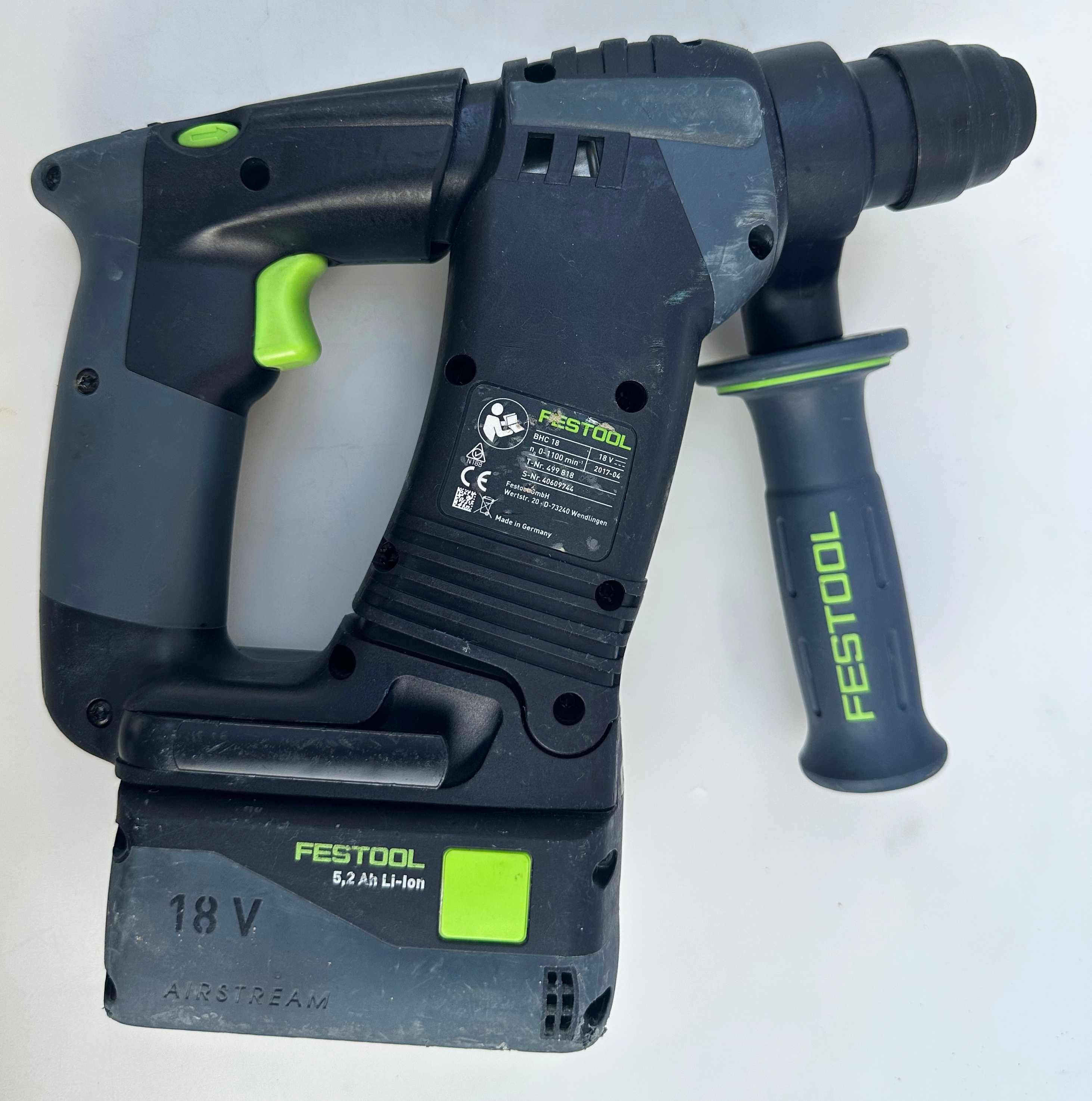 FESTOOL BHC 18 - Акумулаторен безчетков перфоратор 18V