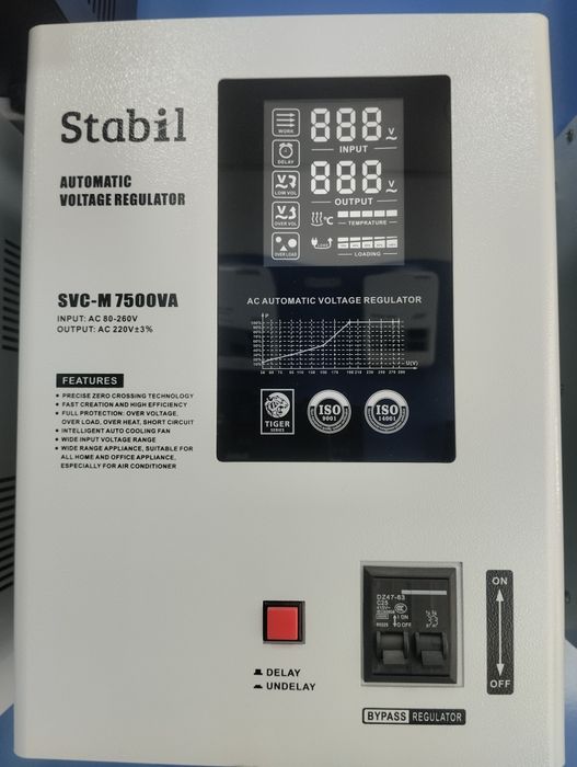 Stabilizator стабилизатор stabilzatr SVC 7.5-kva 80v-260v