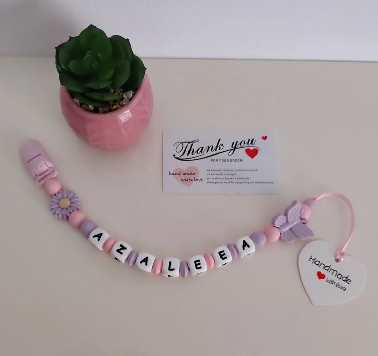 Lănțișoare personalizate pentru suzete