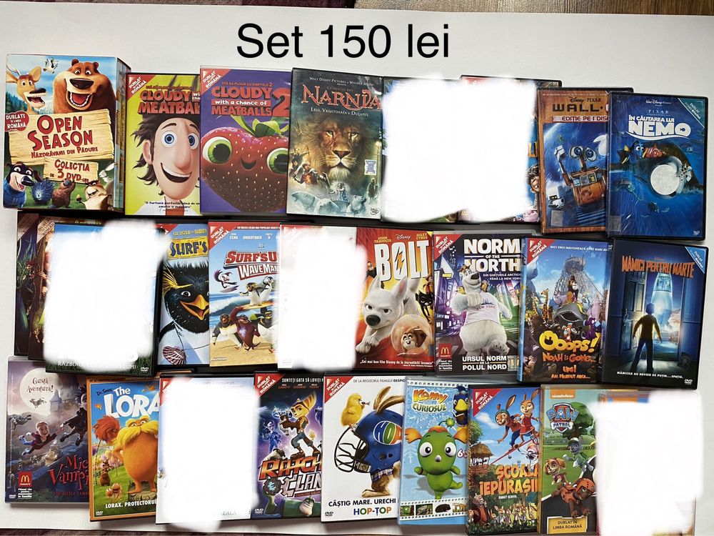 Lot dvd-uri cu filme de desene animate