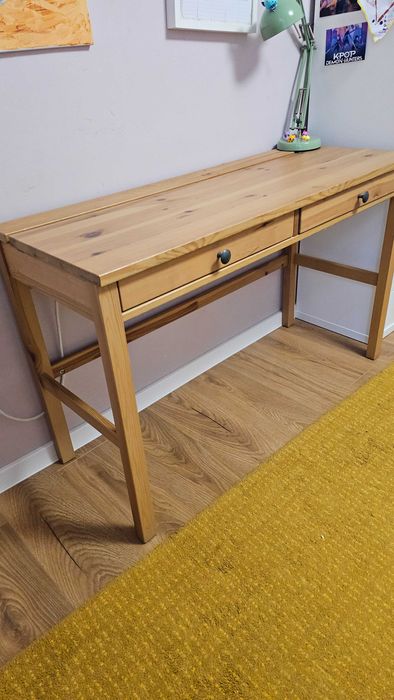 Birou ikea HEMNES cu 2 sertare din LEMN Natural