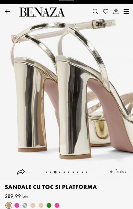 Sandale Aurii Elegante Benaza