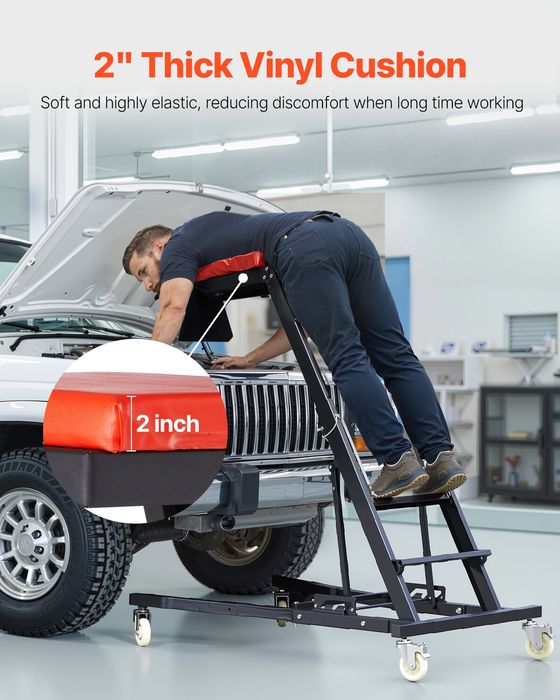 Creeper Auto,Capacitate 181kg,4 Roti Pivotante,1079-1645mm