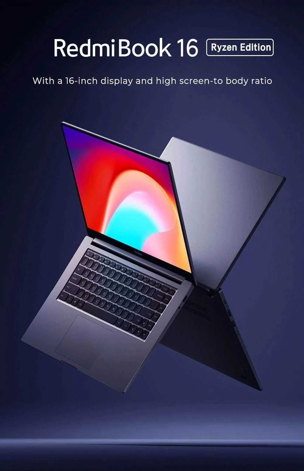 Notebook Xiaomi Redmibook 16 AMD Ryzen 7 4700U 16GB RAM 512GB SSD