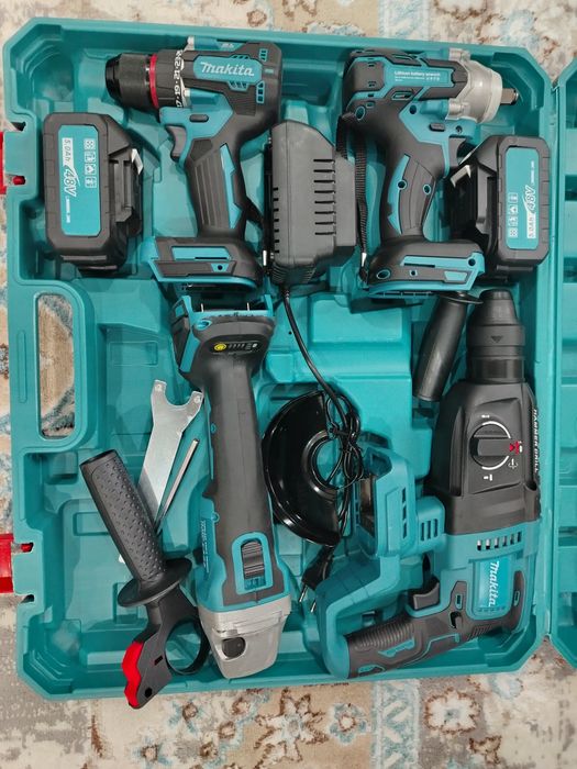 Продам набор болгарка, перфоратор, шурупаверт, гайковерт