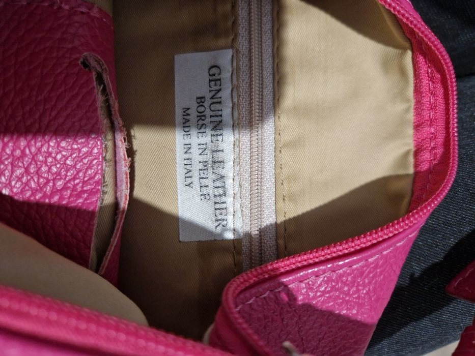 Vand o piele naturala, stil Musette, roz