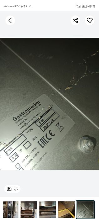 Vând sau schimb cuptor pizza electric