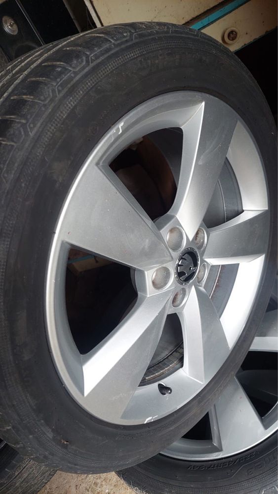 Jante (roti complete) 5x100 R17 Skoda, VW, Audi, Seat, anvelope vara